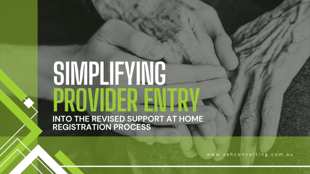 Changed to: Aged Care Provider Registration Categories Guide