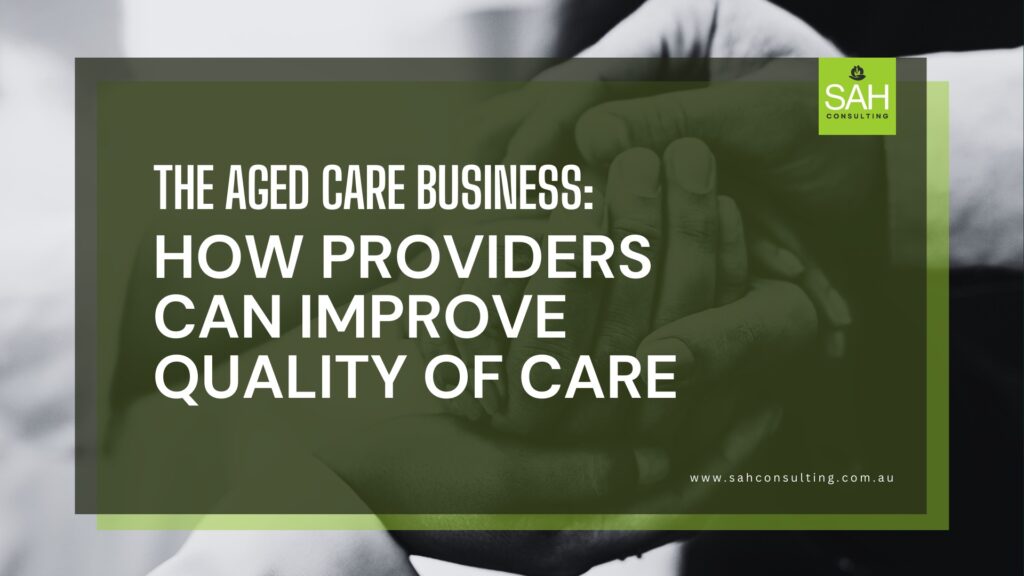 aged care provider application​