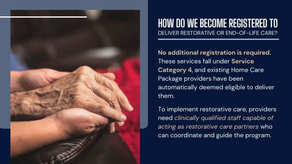 Support at Home Q&A for aged care providers: how to be registered