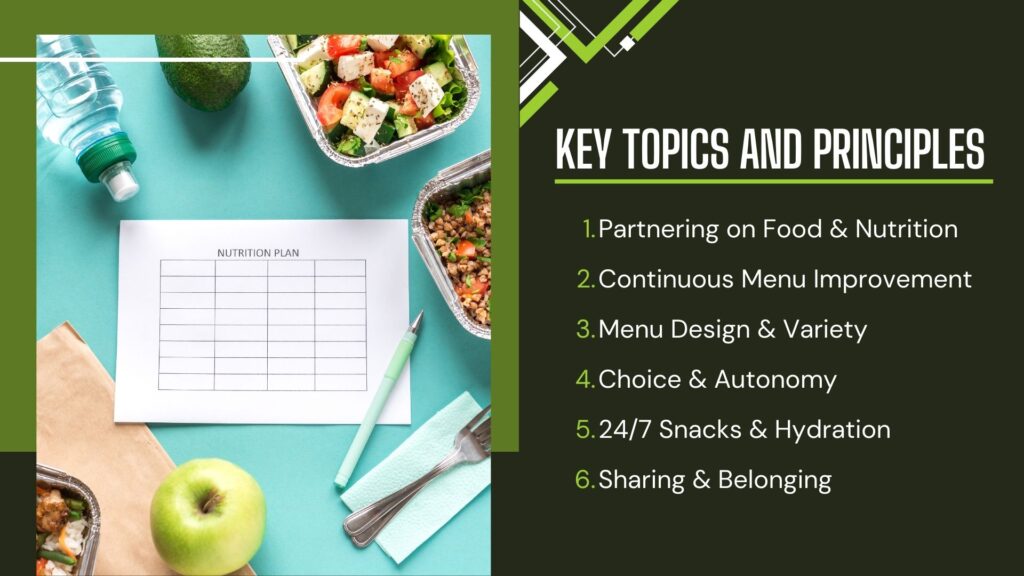 aged care food standards key topics and principles