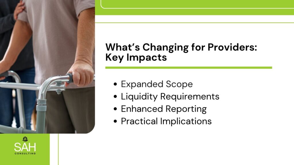 age care standard​ key impacts