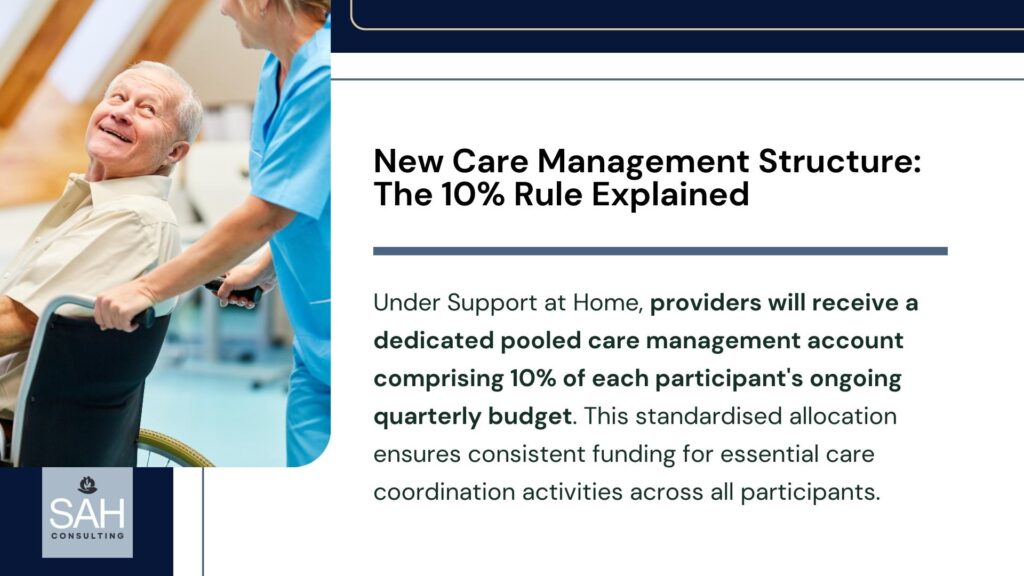 support at home updates : new care management structure