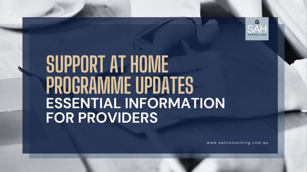 Support at Home Program Updates for Providers