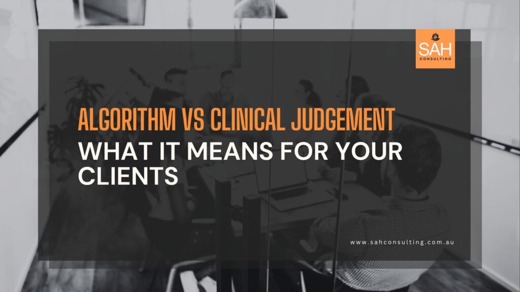 Aged Care Assessment: Algorithm vs Clinical Care